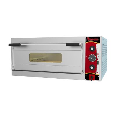Rinnova E6301WAB 30 cm x 6 Pizza Kapasiteli 93x62 cm Analog Kontrollü Tek Katlı Pizza Fırını, Elektrikli - 1