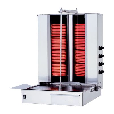Rinnova KLG171V V Model Döner Ocağı, 4+4 Radyanlı, Elektrikli, Alttan Motorlu, Hareketli Gövde, Camlı - 1