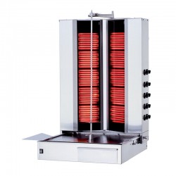 Rinnova KLG172V V Model Döner Ocağı, 5+5 Radyanlı, Elektrikli, Alttan Motorlu, Hareketli Gövde, Camlı - Rinnova