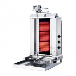 Rinnova KLG230HG طباخ دوار، 3 نصف قطره، كهربائي، علوي بمحرك، هيكل متحرك، زجاج - Rinnova