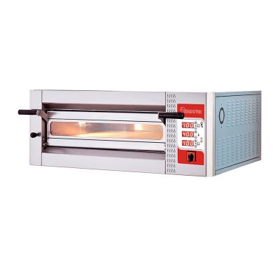 Rinnova 30 cm x 4 Pizza Kapasiteli Elektronik Kontrollü Tek Katlı Pizza Fırını, Elektrikli - 1