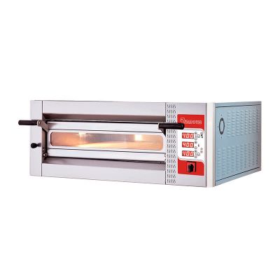 Rinnova 35 cm x 4 Pizza Kapasiteli Elektronik Kontrollü Tek Katlı Pizza Fırını, Elektrikli - 1