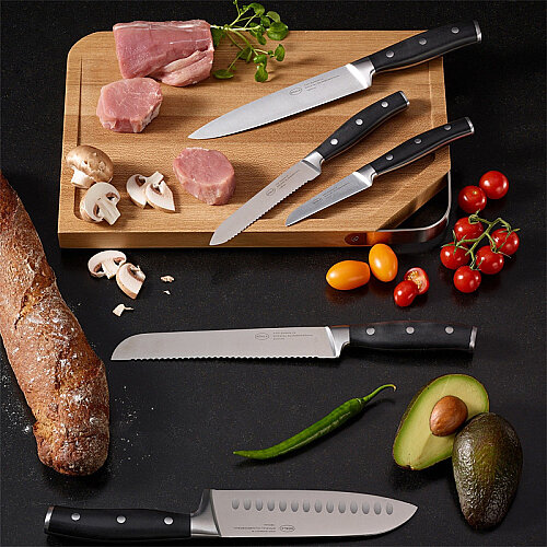 Rösle 11106 Tradition Santoku Bıçak, 17.5 cm, Siyah - 4