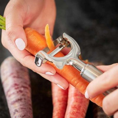 Rösle 12735 سكين تقشير متقاطع من الفولاذ المقاوم للصدأ، 19 سم - Rösle