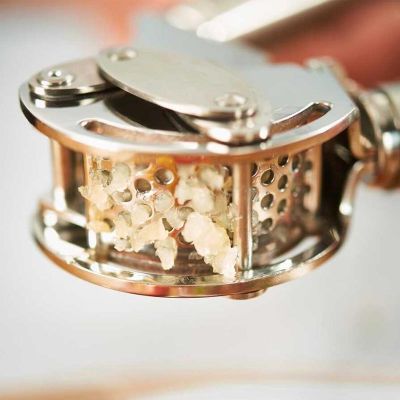 Rösle 12895 Stainless Steel Garlic Press, 20 cm - Rösle