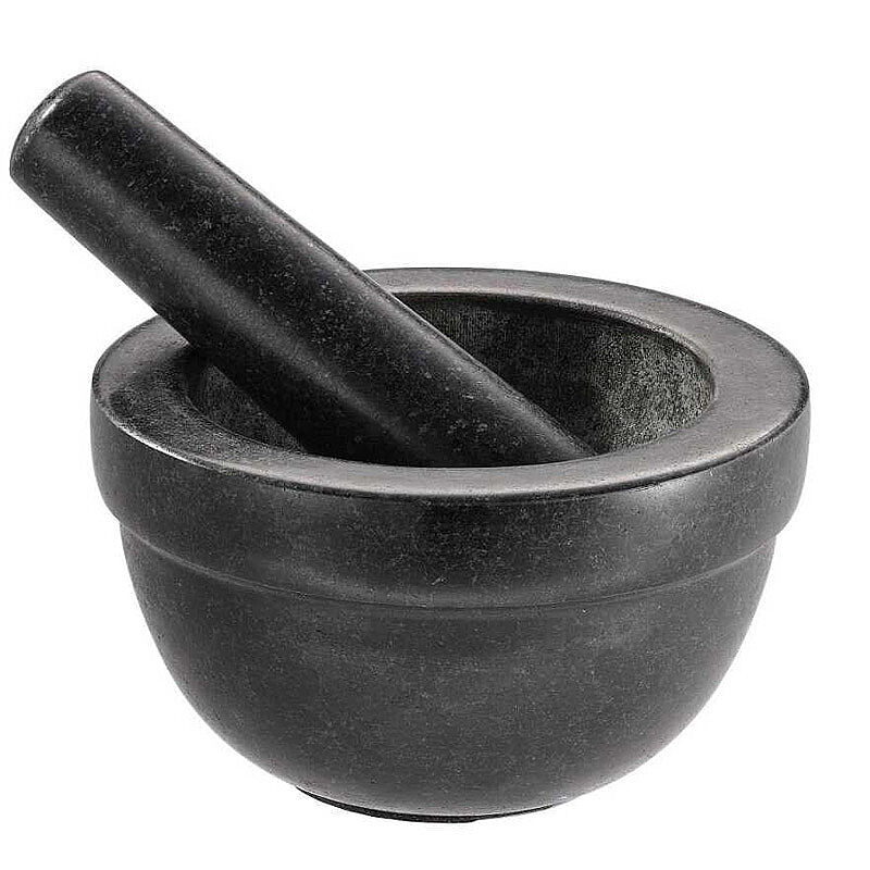 Rösle 12978 Granit Havan, 14 cm, Siyah - Rösle