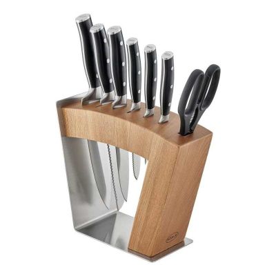 Rösle 15040 Karaağaç Bıçak Standı, 6 Bıçak 1 Makas Kapasiteli - Rösle