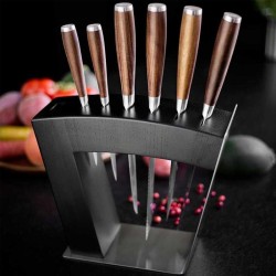 Rösle 15042 Ash Knife Stand, 6 Knife 1 Scissor Capacity - 4