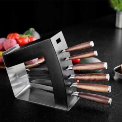 Rösle 15042 Ash Knife Stand, 6 Knife 1 Scissor Capacity - 5