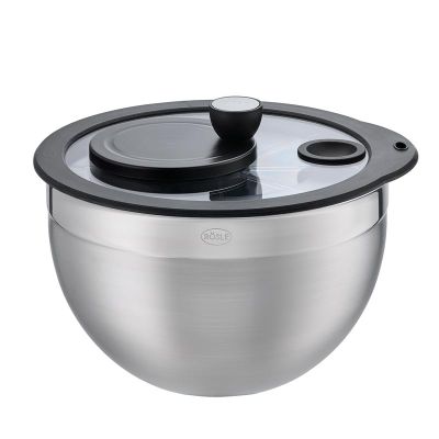 Rösle 15695 Cam Kapaklı Salata Kurutucu, 24 cm - 2