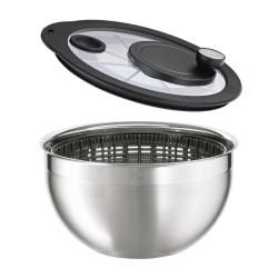 Rösle 15695 Salad Dryer with Glass Lid, 24 cm - 1