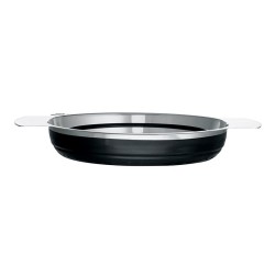 Rösle 16124 Collapsible Silicone Strainer, 24 cm, Black - 2