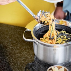 Rösle 16124 Collapsible Silicone Strainer, 24 cm, Black - 4