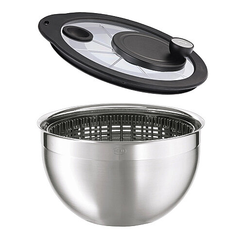 Rösle 16695 Cam Kapaklı Salata Kurutucu, 24 cm, 5.4 L - Rösle