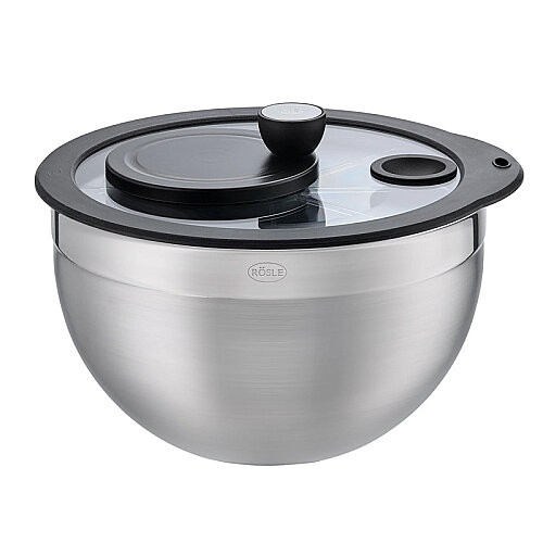 Rösle 16695 Cam Kapaklı Salata Kurutucu, 24 cm, 5.4 L - Rösle (1)