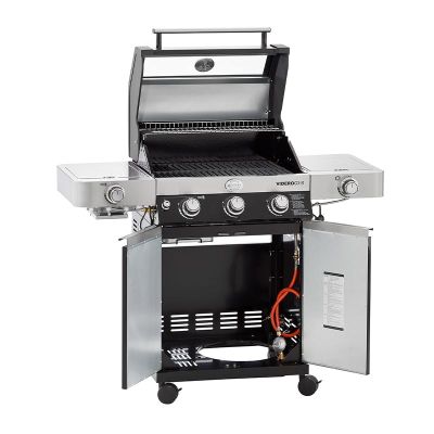 Rösle 25530 Videro G3-S Vario Barbecue Station, Natural Gas, Black - Rösle