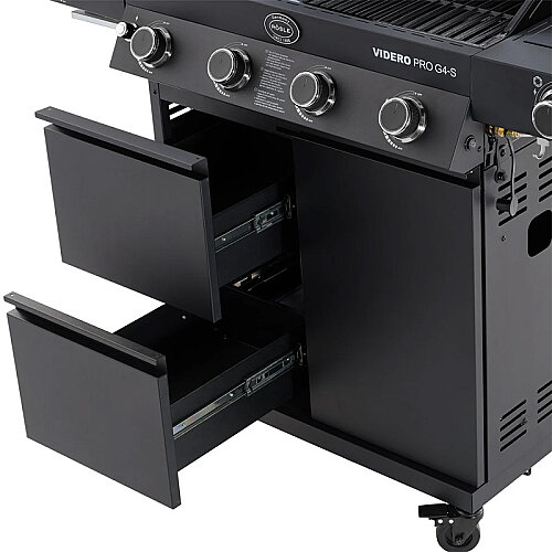 Rösle 25577 Videro PRO G4-S Vario Barbekü İstasyonu, Doğalgazlı, Siyah - 5