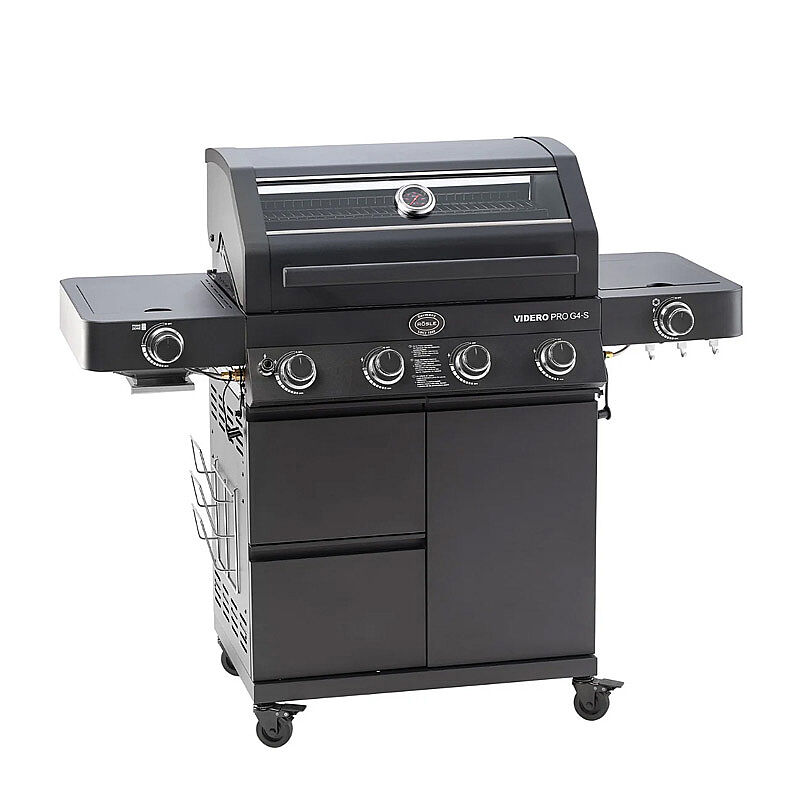 Rösle 25577 Videro PRO G4-S Vario Barbekü İstasyonu, Doğalgazlı, Siyah - Rösle