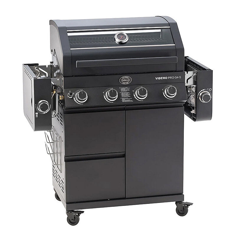 Rösle 25577 Videro PRO G4-S Vario Barbekü İstasyonu, Doğalgazlı, Siyah - Rösle