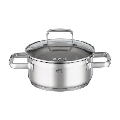 Rösle 91934 Paslanmaz Çelik Kısa Tencere, 20 cm - 1