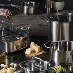 Rösle 91943 Stainless Steel Deep Pot, 24 cm - 4