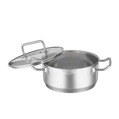 Rösle 91944 Expertiso Paslanmaz Çelik Kısa Tencere, 20 cm - 2