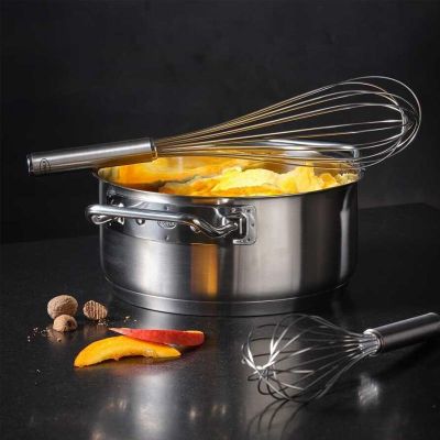 Rösle 91944 Expertiso Paslanmaz Çelik Kısa Tencere, 20 cm - Rösle