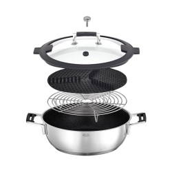 Rösle 91978 Silence Pro Aroma Steam Cooking Pot, 28 cm - 2
