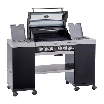 Rösle Videro G4-S2 Ada Barbekü İstasyonu, Gazlı, Siyah - Rösle