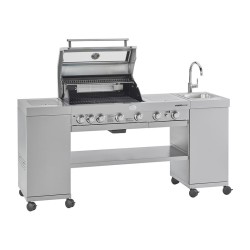 Rösle Videro G4-SK Stainless Steel Barbecue Station, Gas - 2