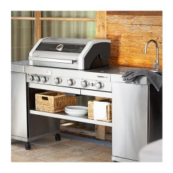 Rösle Videro G4-SK Stainless Steel Barbecue Station, Gas - 5