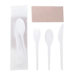 Rubikap Compostable Cutlery Set, Napkin Included - Rubikap