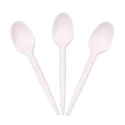 Rubikap Compostable Disposable Dessert Spoon, 12.5 cm - Rubikap