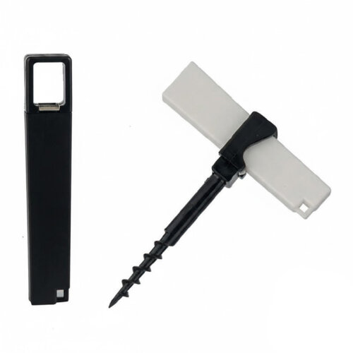 Rubikap Corkscrew and Opener, Black - White - Rubikap