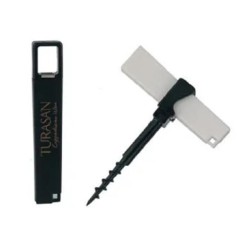 Rubikap Corkscrew and Opener, White - Black - Rubikap