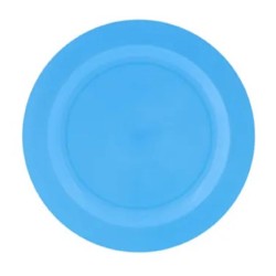 Rubikap Disposable Flat Plate, 19 cm, Blue - Rubikap