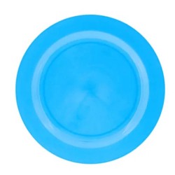 Rubikap Disposable Flat Plate, 23 cm, Blue - Rubikap