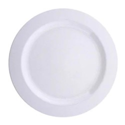 Rubikap Disposable Flat Plate, 26 cm, White - Rubikap