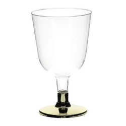 Rubikap Disposable Footed Goblet, 150 ml, Gold - Rubikap