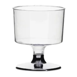 Rubikap Disposable Footed Shot Glass, 50 ml, Silver - Rubikap