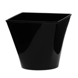 Rubikap Disposable Mini Container, 240 cc, Black - Rubikap