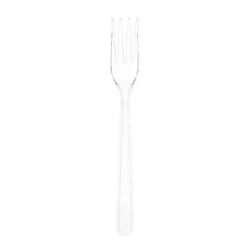 Rubikap Elite Disposable Fork, 17.6 cm, Clear - Rubikap