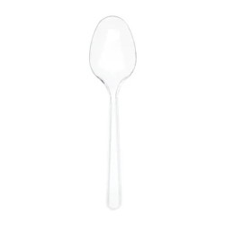 Rubikap Elite Disposable Spoon, 18 cm, Clear - Rubikap