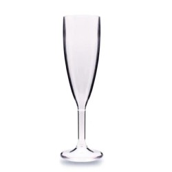 Rubikap Flute Champagne Glass, 180 ml, Clear - Rubikap