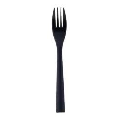 Rubikap Gravity Disposable Fork, 18.5 cm, Black - Rubikap