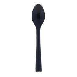 Rubikap Gravity Disposable Spoon, 18 cm, Black - Rubikap