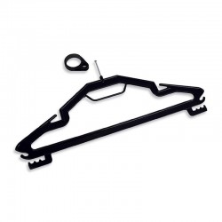 Rubikap Hotel Type Hanging Rack with Ring, Black - Rubikap