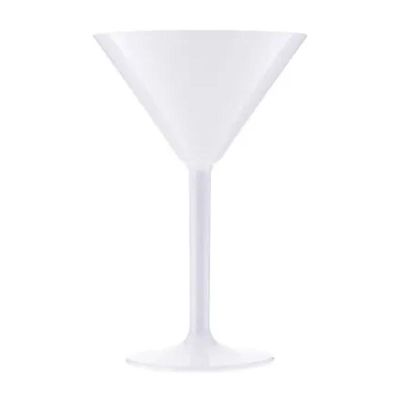 Rubikap Premium Polikarbonat Martini Bardağı, 200 ml, Beyaz - 1