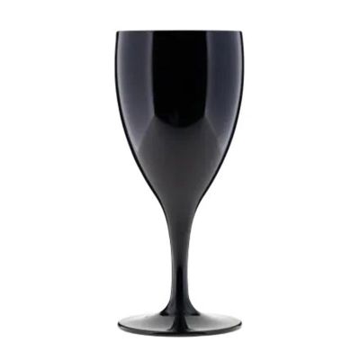 Rubikap Premium Şarap Bardağı, 230 ml, Siyah - 1