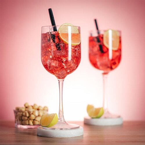 Rubikap Premium Wine Glass, 480 ml, Clear - 2